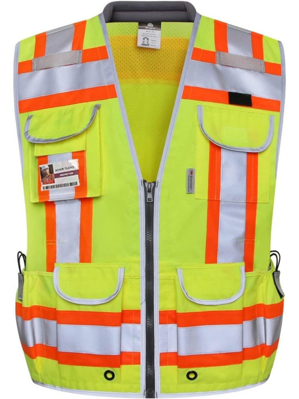 Heavy Duty Reflective Safety Vest with 3M Tape | High Visibility Work Gear